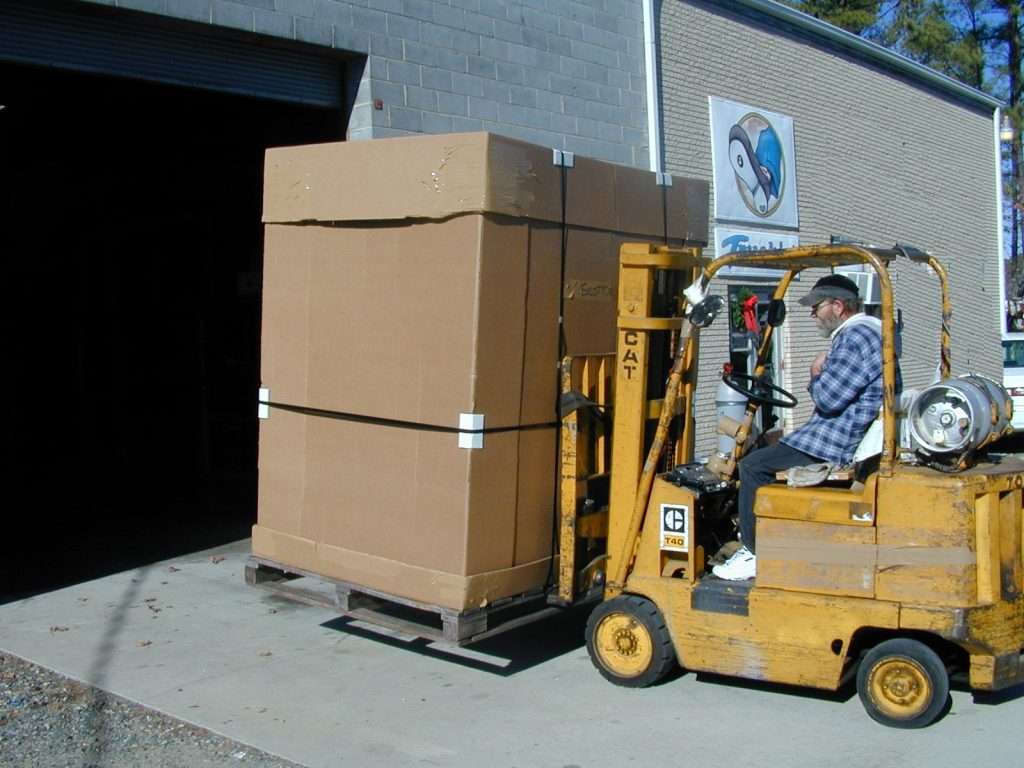 Forklift in Storage Unit for Moving Service