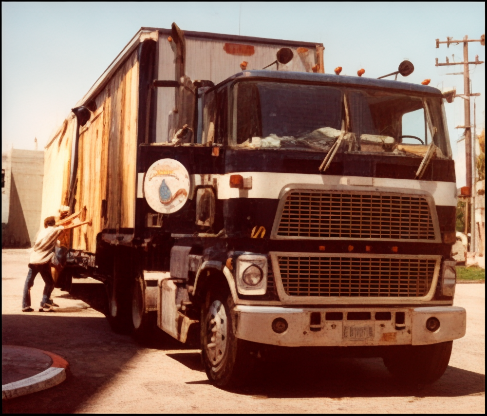 old Truckin' Movers Truck