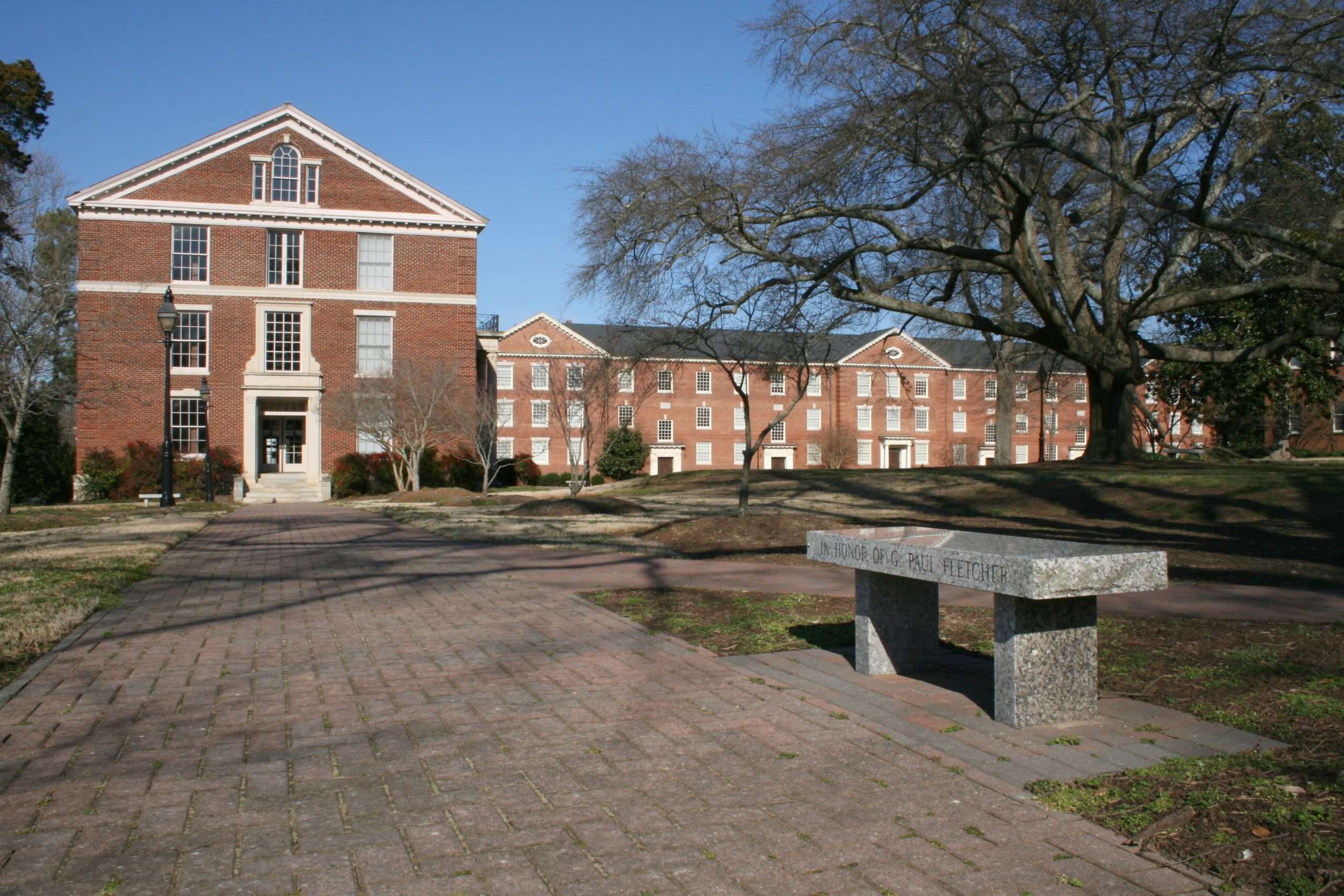 2009-02-21_SEBTS_campus Historic brick building with overcast sky background.